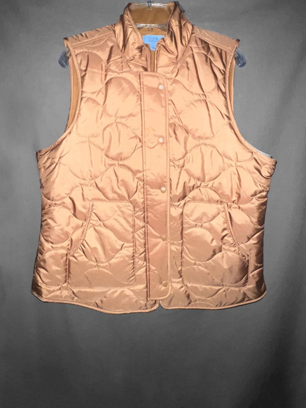 Tan/Camel Quilted Puffer Vest